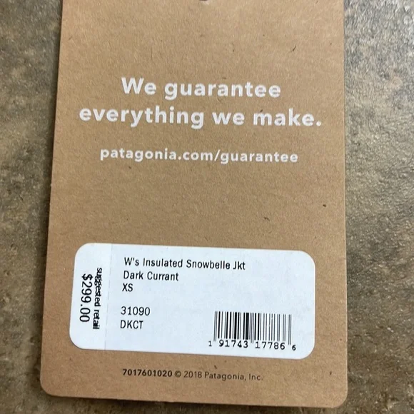 Patagonia Insulated Snowbelle Ski Snowboard Jacket in Dark Currant Size XS - Picture 5 of 15